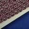 3/8" x 15 Yards Fuchsia with Silver Trim 5 Packs Metallic Chain Braid Trim